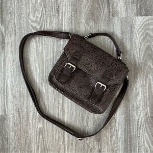 Mossimo Supply Co Tooled Leather Handbag